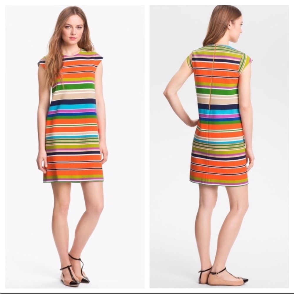 Kate Spade Nico Colorful Striped shift dress size 00